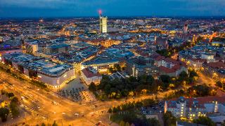 Stadtansicht bei Nacht