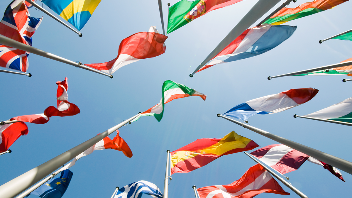 different flags of eu countries