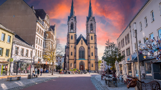 City church in Hof an der Saale Bavaria Germany