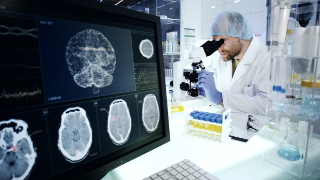 Moderne Laboreinrichtung. Neurologisches Forschungslabor