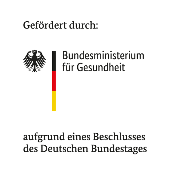 Gefördert durch: Bundesministerium für Gesundheit aufgrund eines Beschlusses des Deutschen Bundestages