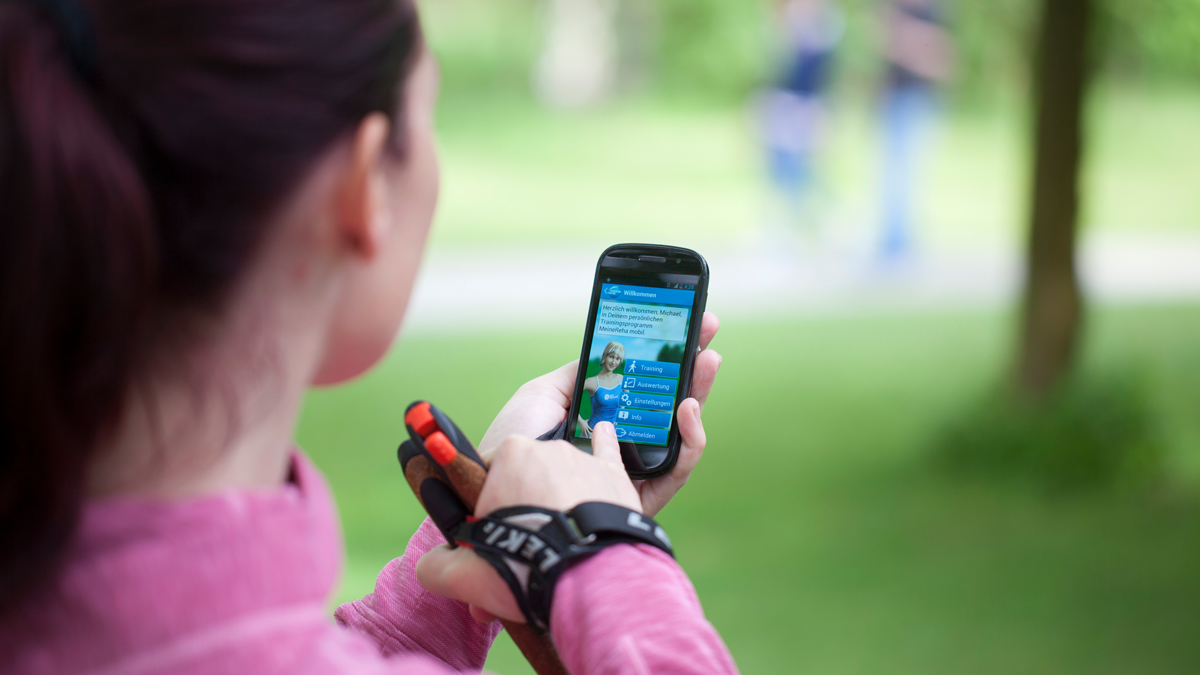 MeineReha auf dem Smartphone