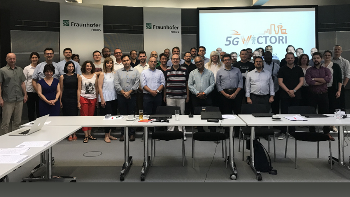 FAME, News: 5GVictori Ein Gruppenbild von der Startveranstaltung des 5GVictori Projekts.