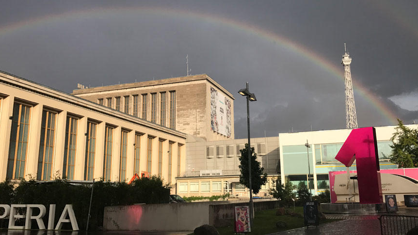 Eingangsbereich der IFA 2017 auf dem Messegelände Berlin