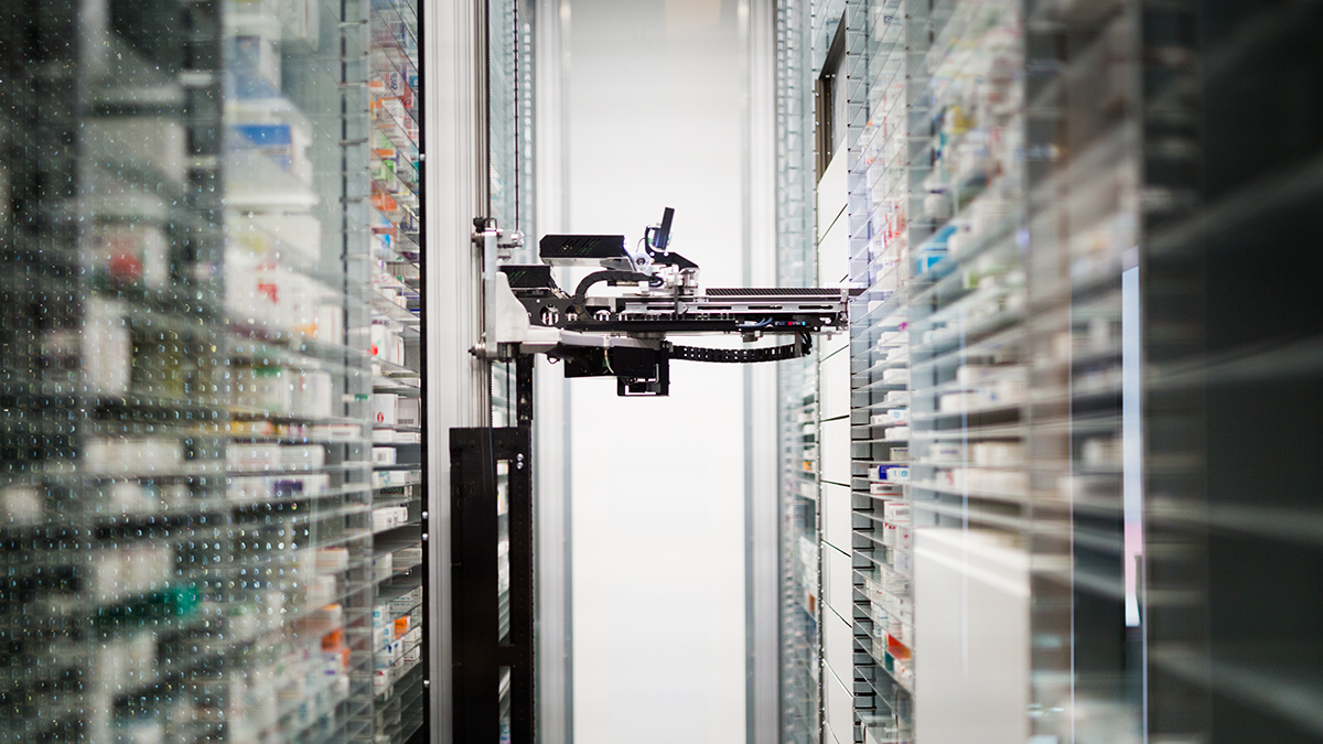 SQC, Arbeitsgebiet: Testen Lieferkette Apotheke Roboter in der Apotheke