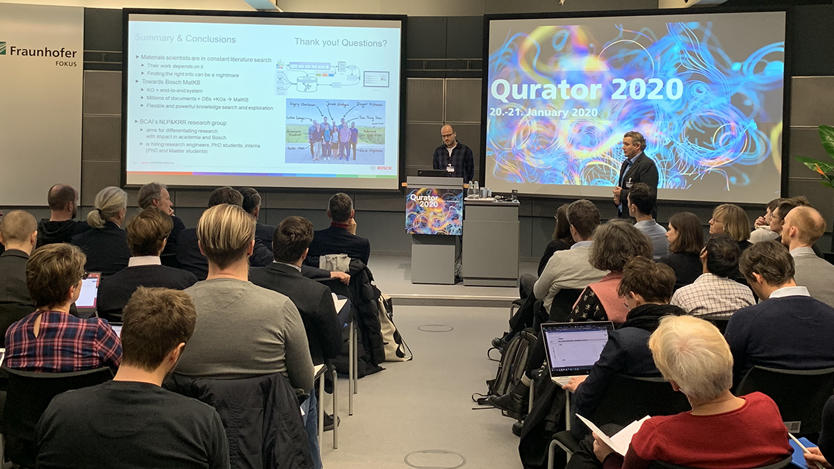 Konferenzbild der QURATOR 2020