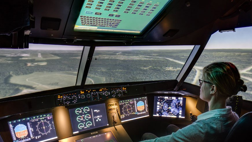 SQC, News: DLR Cockpit Simulator Flugsimulator am Institut für Flugführung