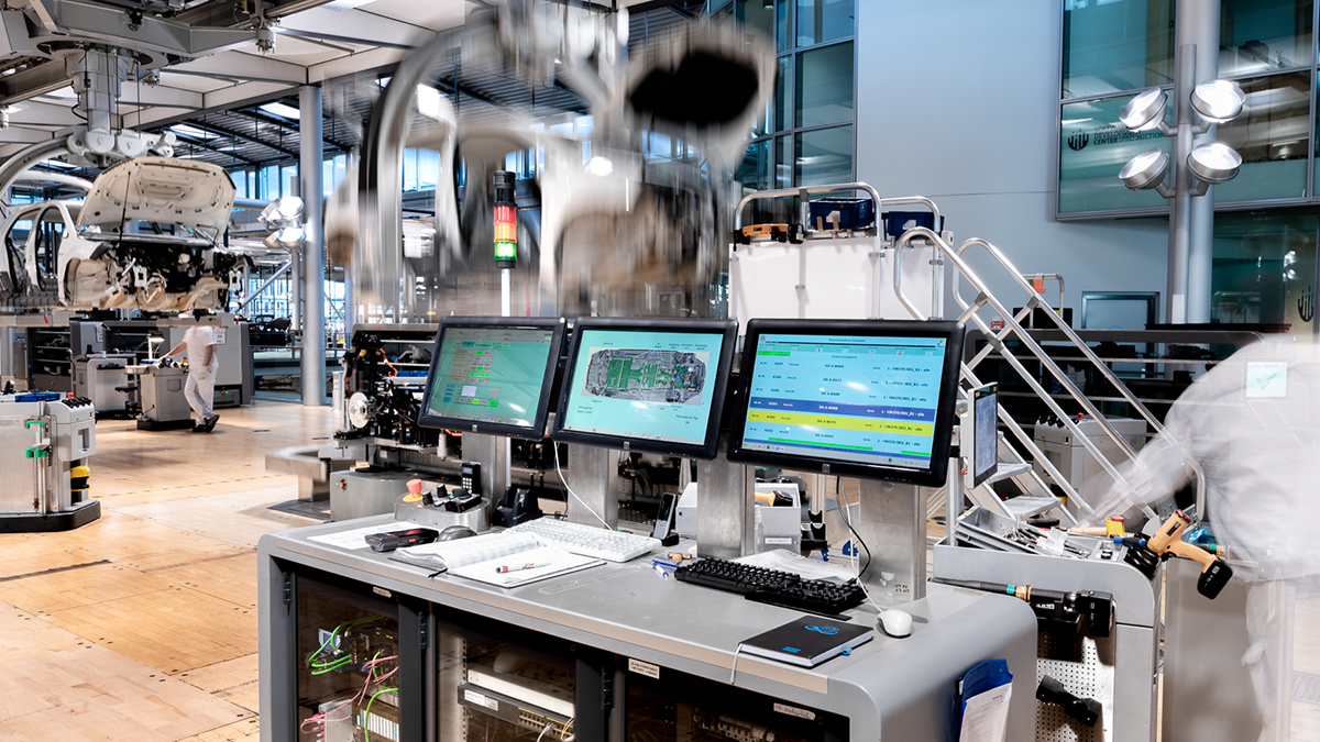 SQC, Projekte: IML4E VW, Gläserne Manufaktur in Dresden, Herstellung des E-Golfs