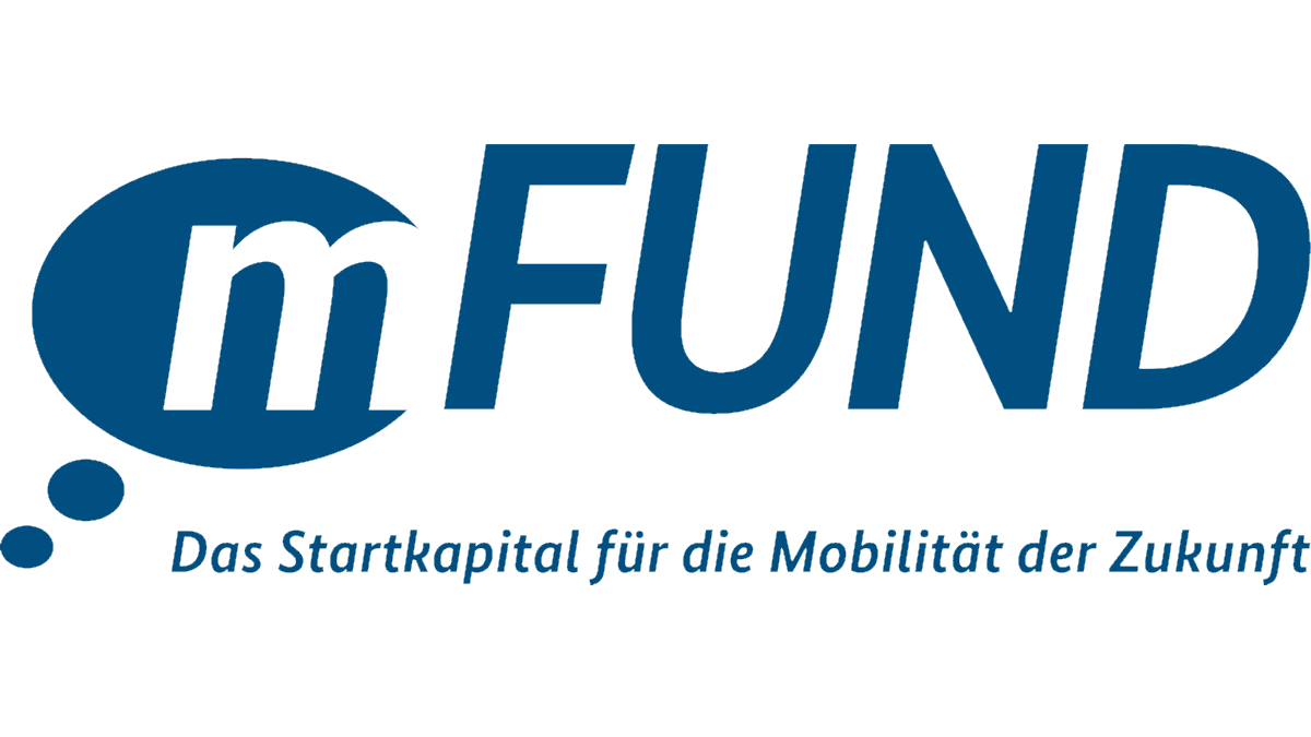 Logo mFUND: Das Startkapital für die Mobilität der Zukunft