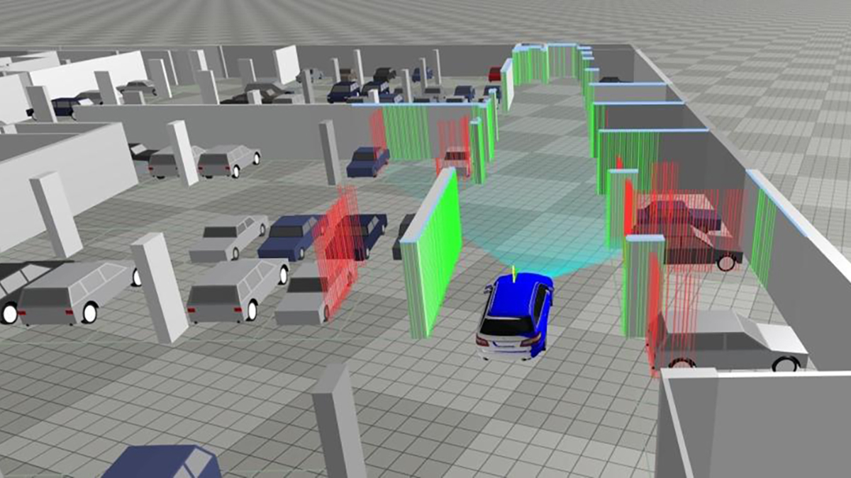 A computer generated 3d model for Highly-Automated Driving in a parking garadge