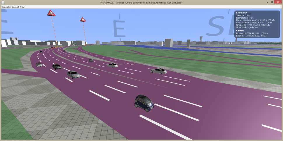 Prototyping Cooperative ADAS with PHABMACS - Street environment