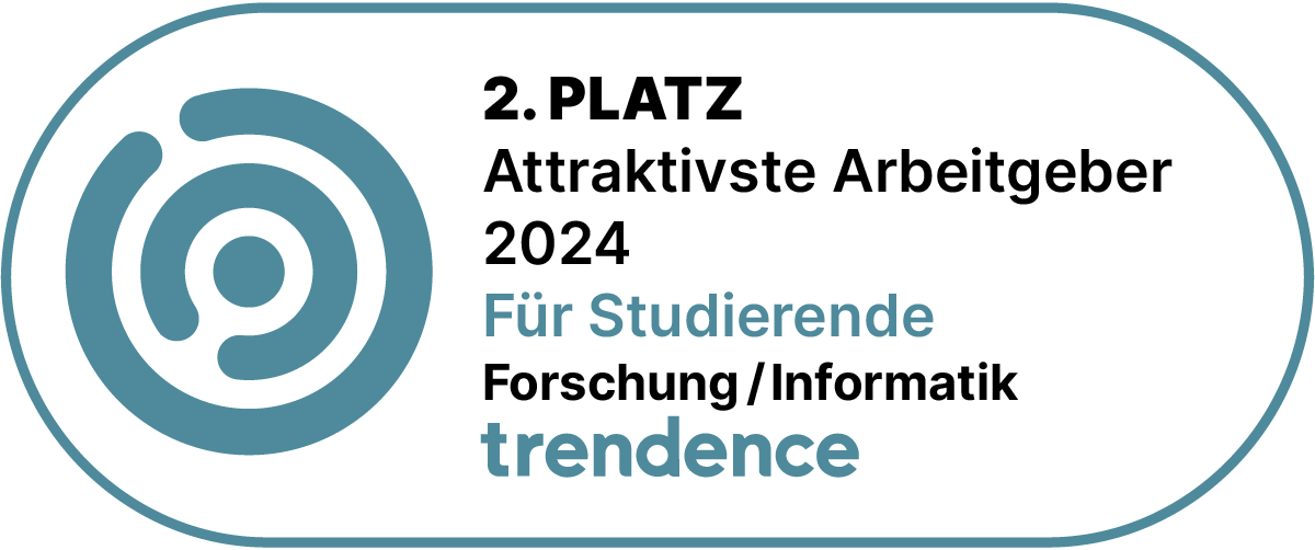 trendence 2. Platz - Attraktivste Arbeitgeber 2024 Für Studierende im Bereich Forschung / Informatik