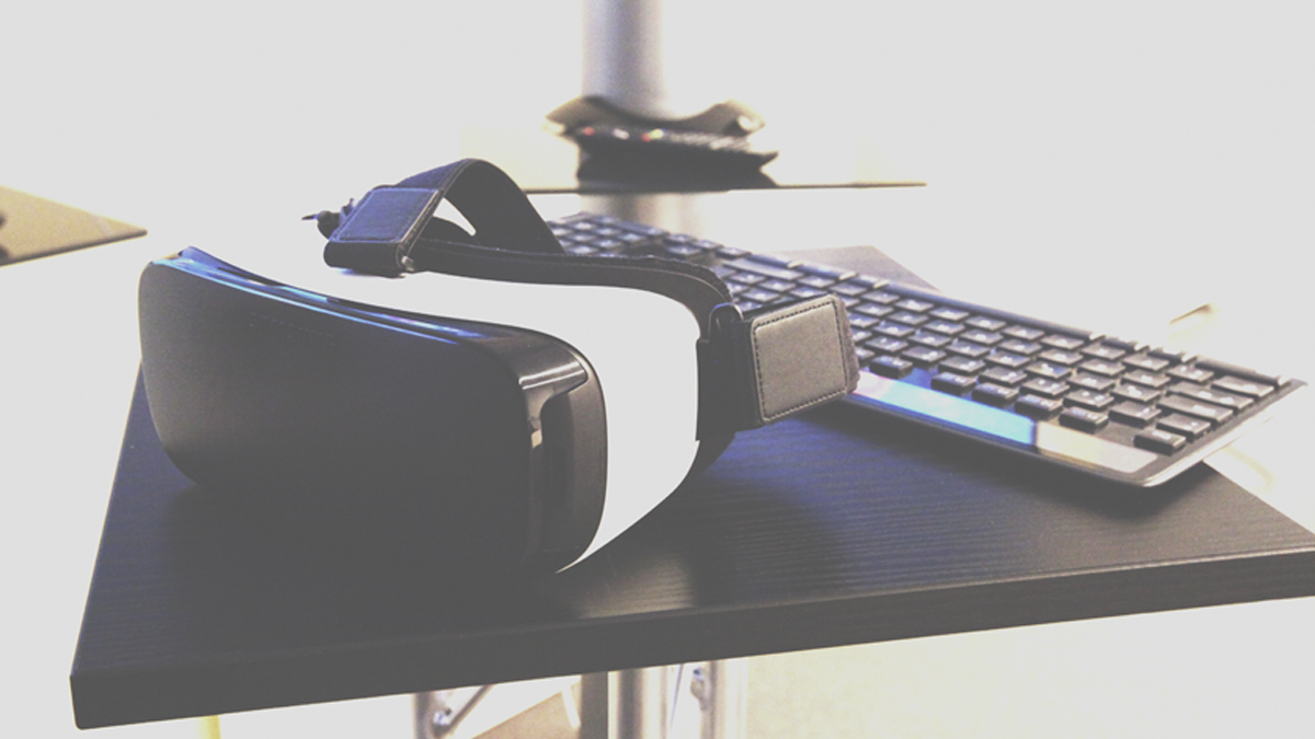 VR Head Set at the Smart Media Lab at Fraunhofer FOKUS