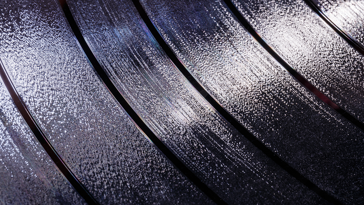 Vinyl LP Record grooves for musical background I
