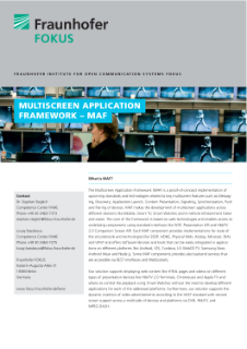 Multiscreen Application Framework (MAF) Flyer