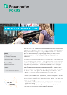 Product sheet Project: Smart City Applications 2013