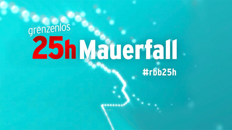 Keyvisual: grenzenlos - 25h Mauerfall #rbb25h
