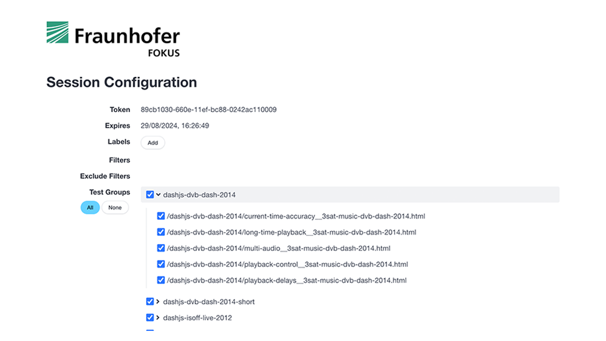 Screenshot: Device Playback Capability and Web Media API Test Suite