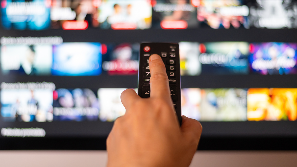 Browsing Movie On Streaming Media Service.