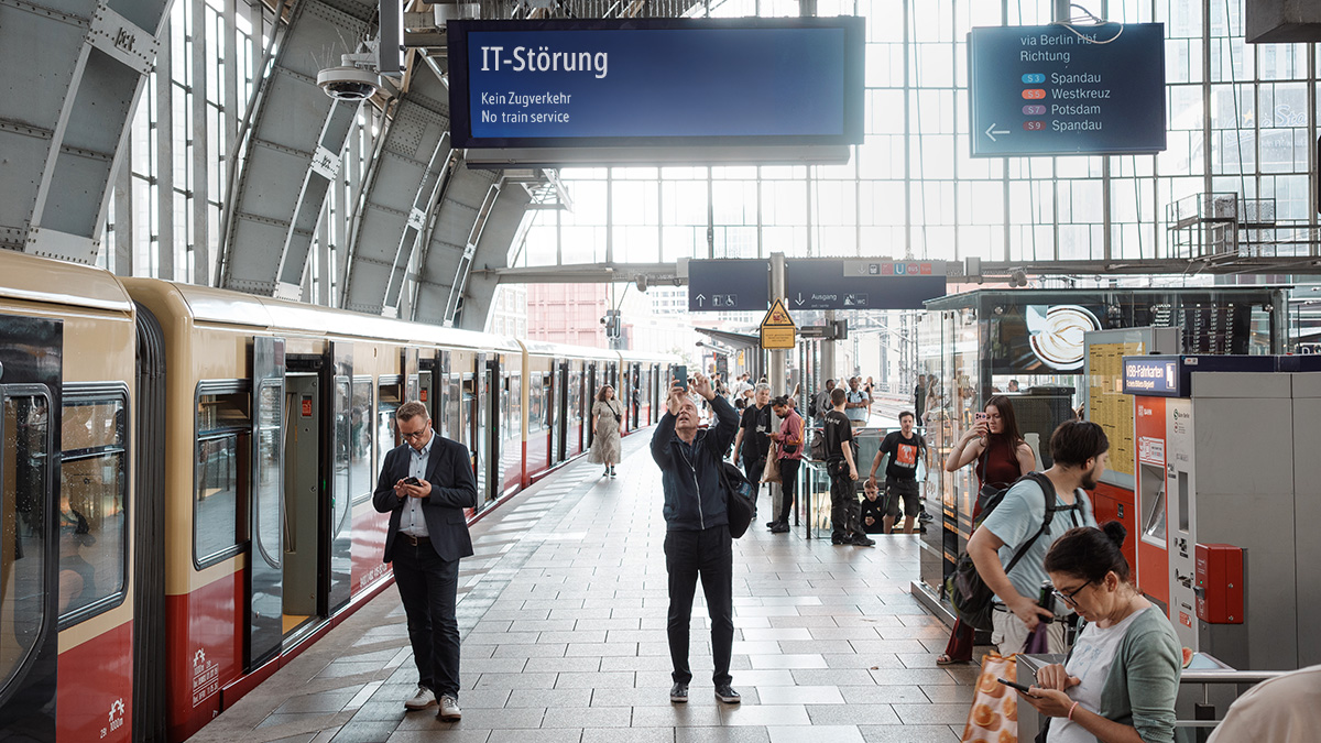 IT-Störung am S-Bahnhof Alexanderplatz, Berlin