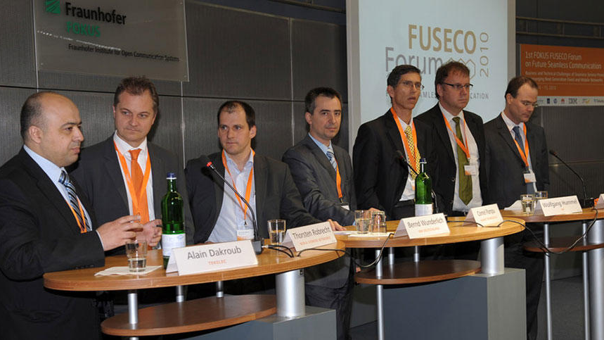 Panel discussion at the 1st FOKUS FUSECO Forum 2010