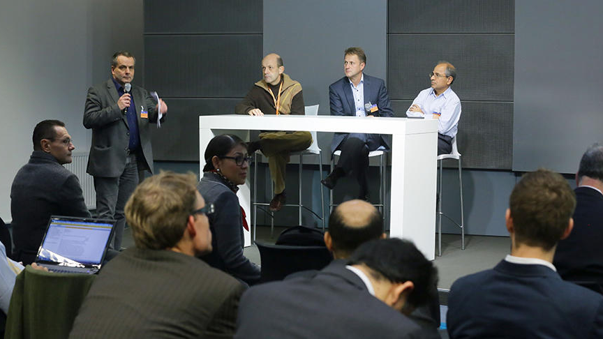 Panel discussion of Session 1 at the 5th FOKUS FUSECO Forum 2014 at Fraunhofer FOKUS