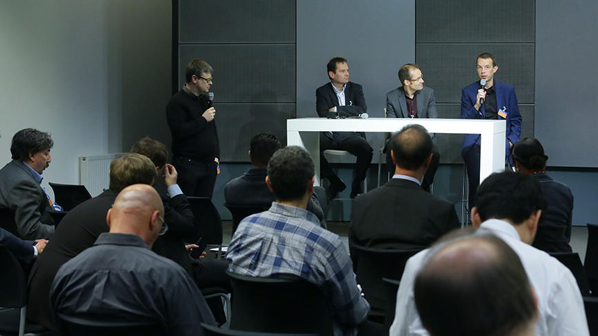Panel discussion of Session 2 at the 5th FOKUS FUSECO Forum 2014 at Fraunhofer FOKUS