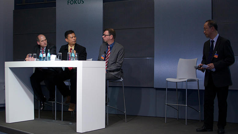 Panel discussion of Session 3 at the 5th FOKUS FUSECO Forum 2014 at Fraunhofer FOKUS