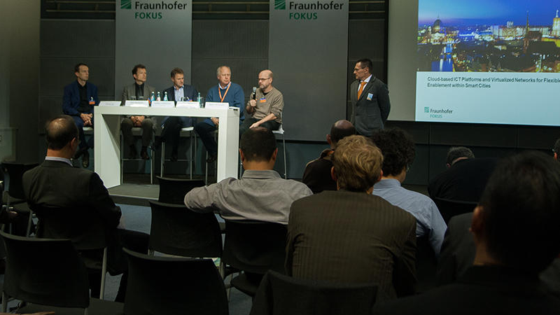 Panel discussion at the 5th FOKUS FUSECO Forum 2014 at Fraunhofer FOKUS