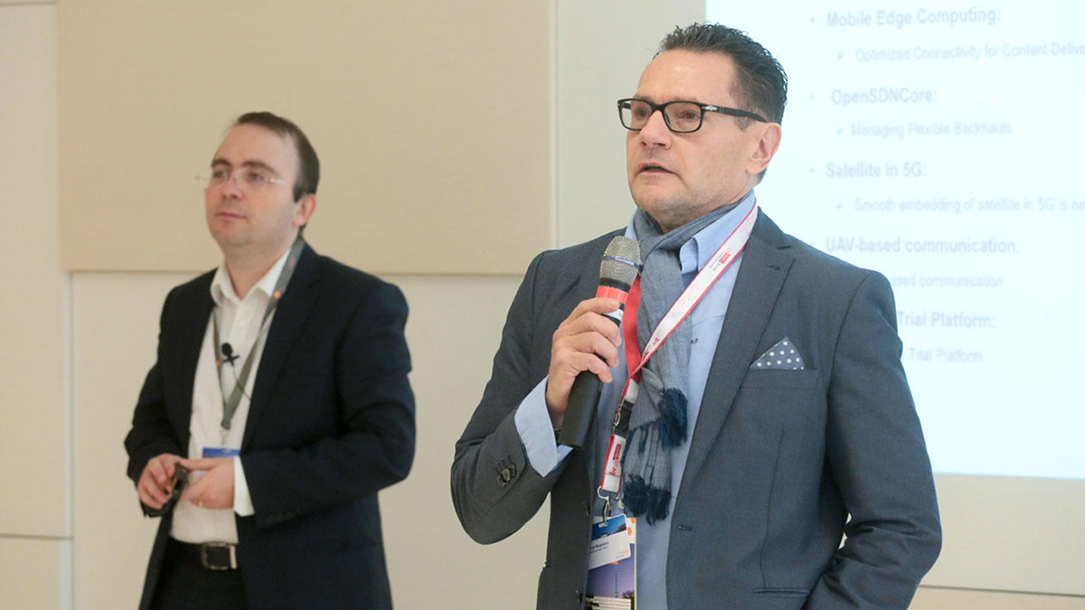 FOKUS experts Thomas Magedanz and Marius Corici at the 7th FOKUS FUSECO Forum 2016