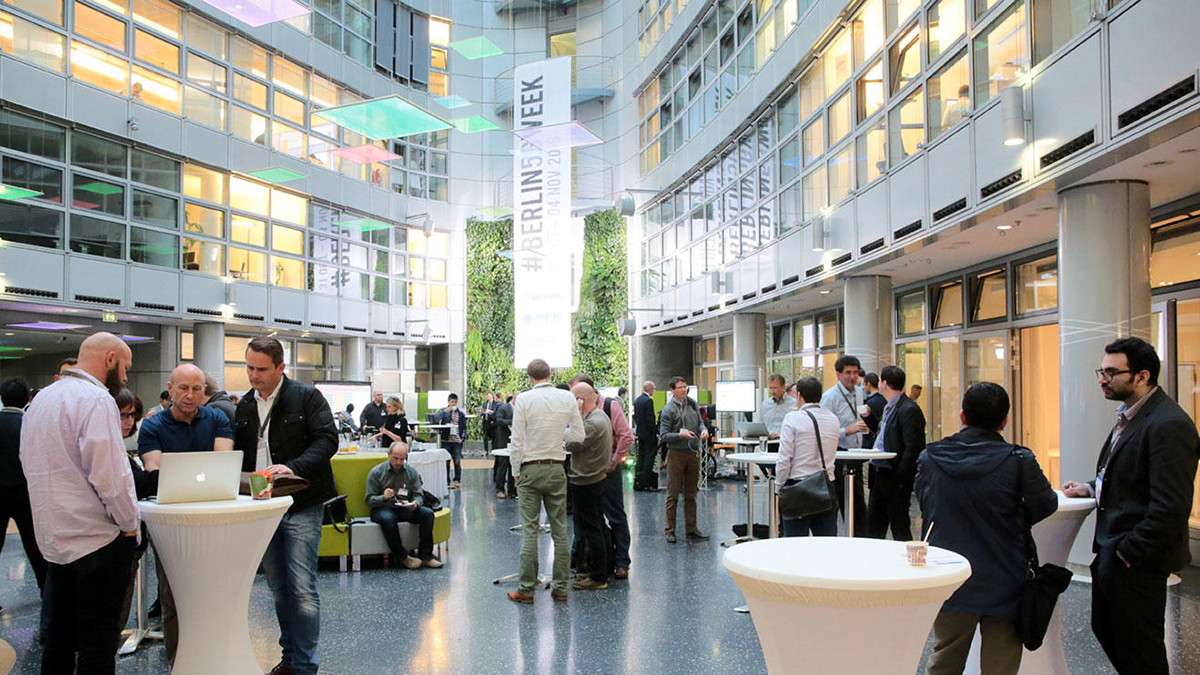 The audience at the 7th FOKUS FUSECO Forum 2016 at Fraunhofer Forum in Berlin