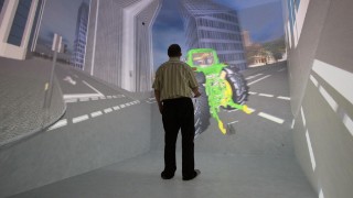 5-seitige CAVE im Kompetenzzentrum Virtual Engineering Rhein-Neckar